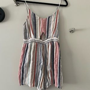 American Eagle Rainbow Romper size small.